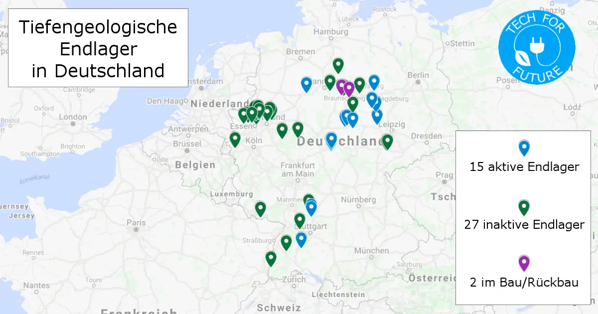 Wohin mit dem Atommüll? Deutschlands 42 Endlager