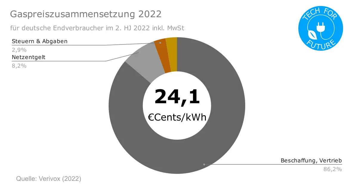 Gaspreiszusammensetzung 2022 - Gaspreisentwicklung Deutschland 2022: Wieso ist die Gaspreisbremse nötig?